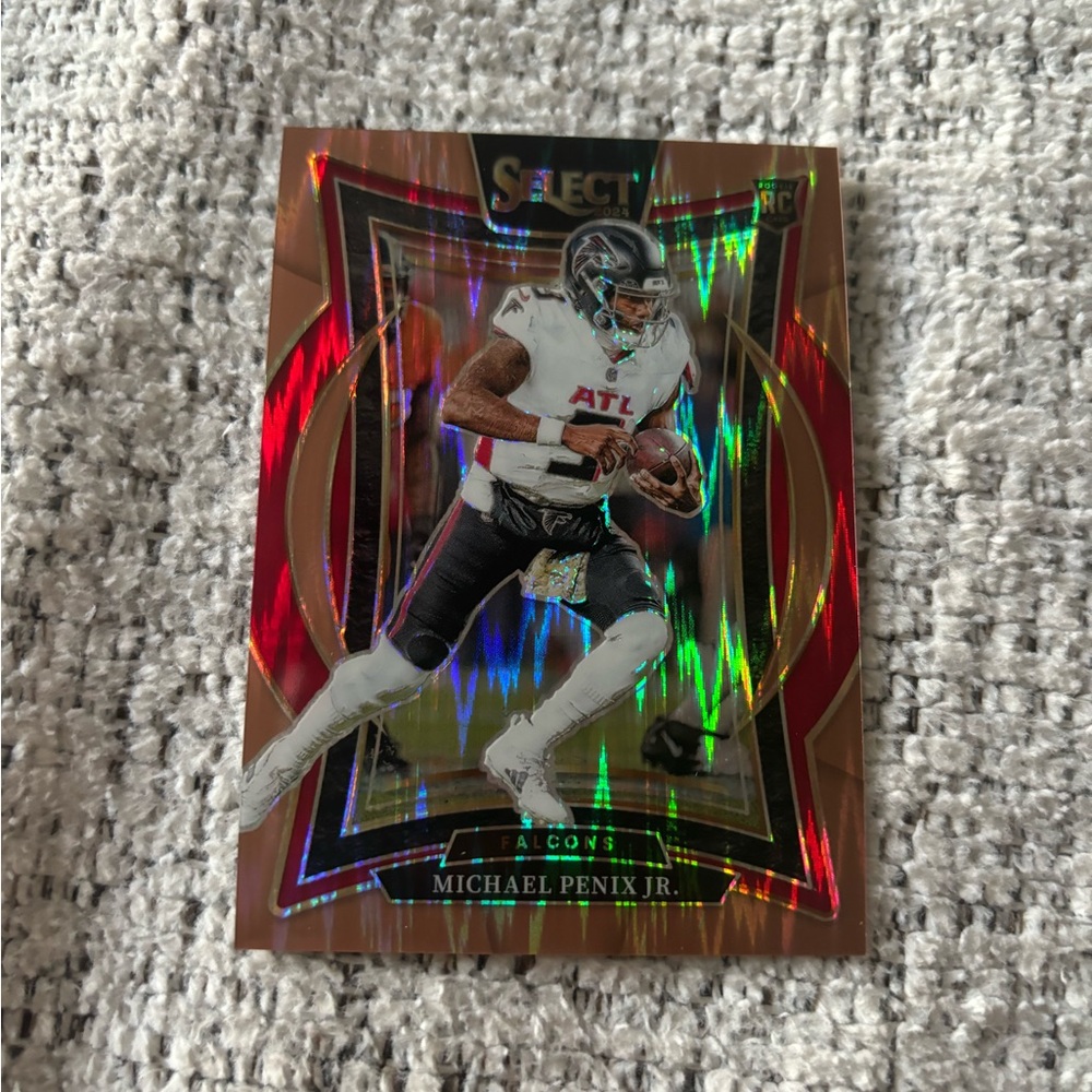 Michael Penix Jr. 2024 Select #80 Concourse Copper Shock /299 Rookie